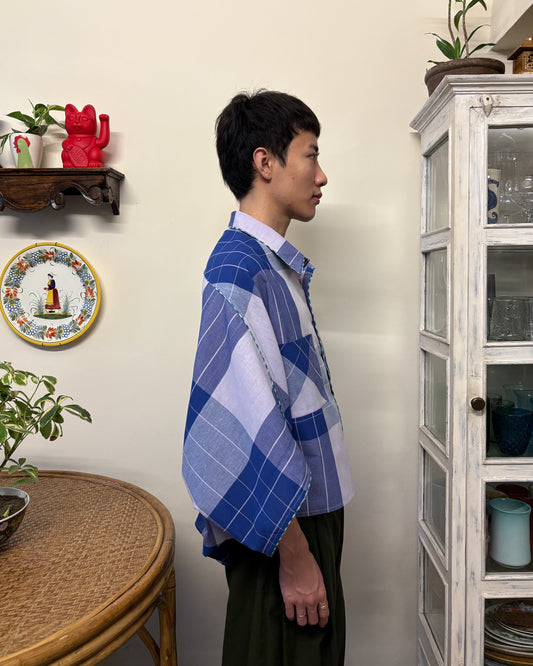 Bloom Shirt Blue Check