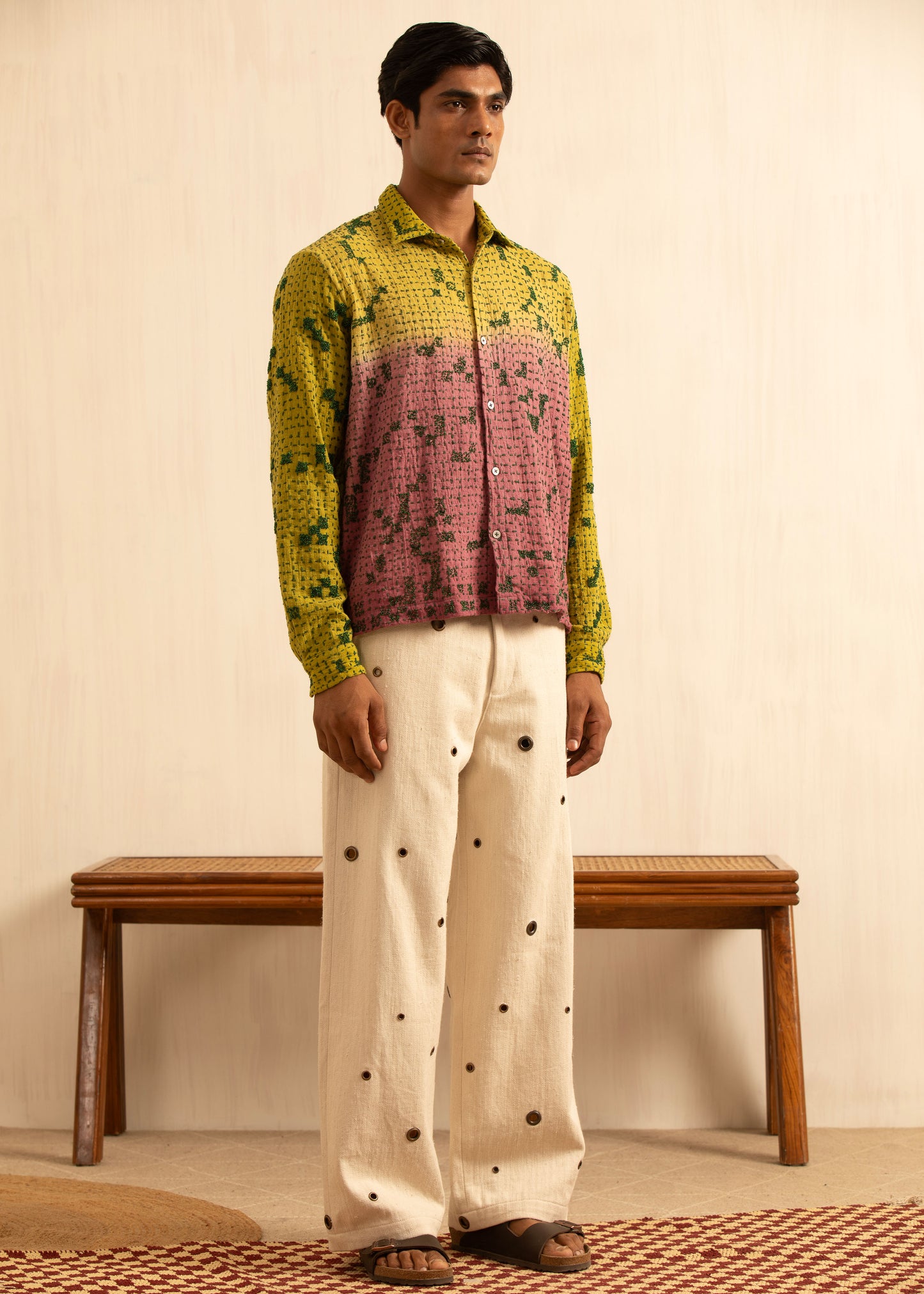 KANTHA BLOCK SHIRT