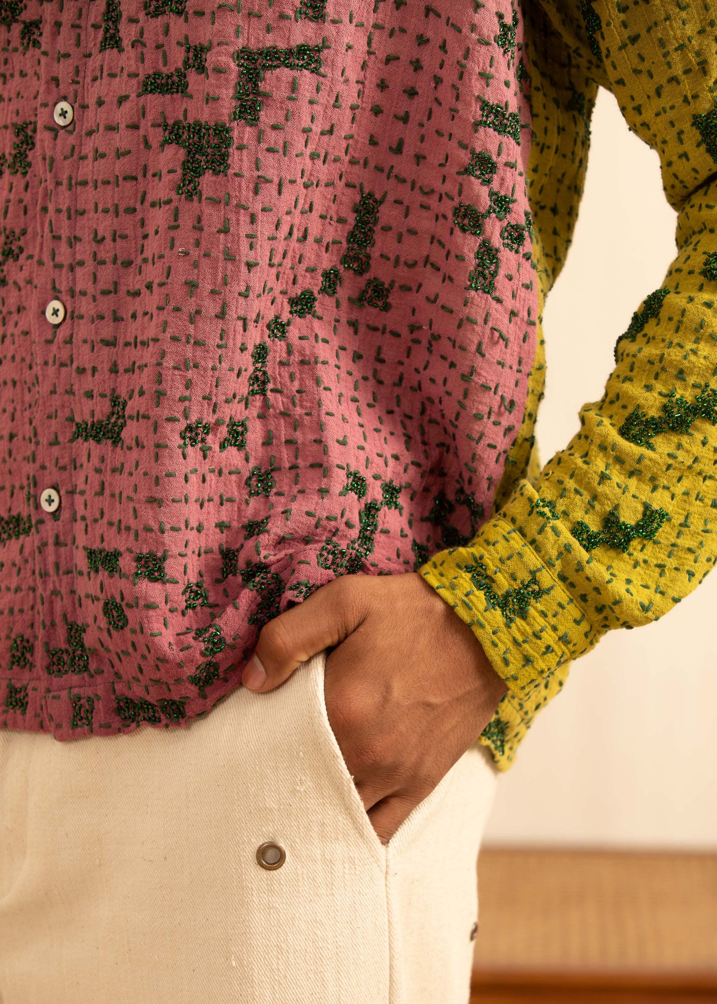 KANTHA BLOCK SHIRT