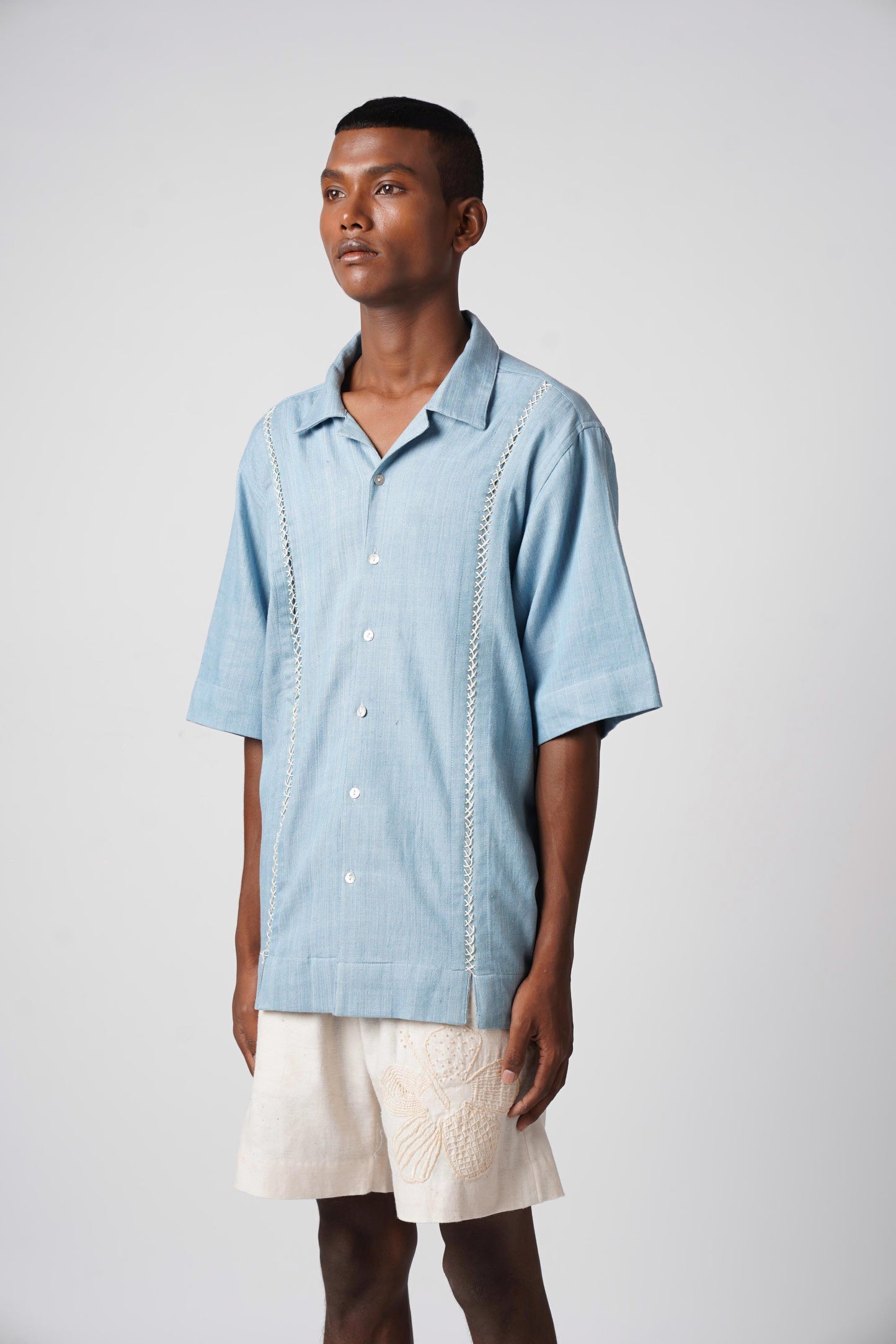 Light indigo shirt