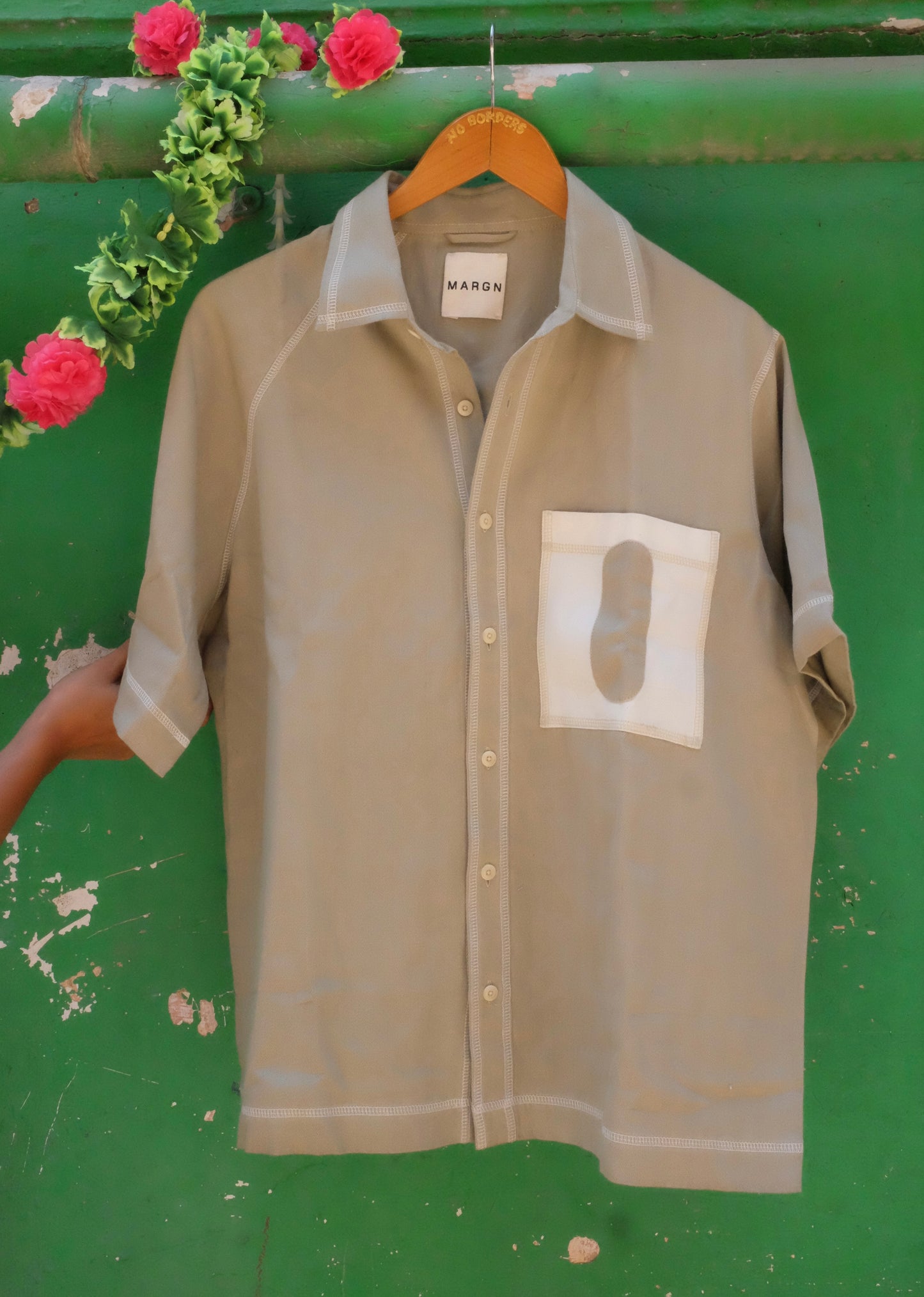 CANOPY DENIM SHIRT- PISTA GREEN