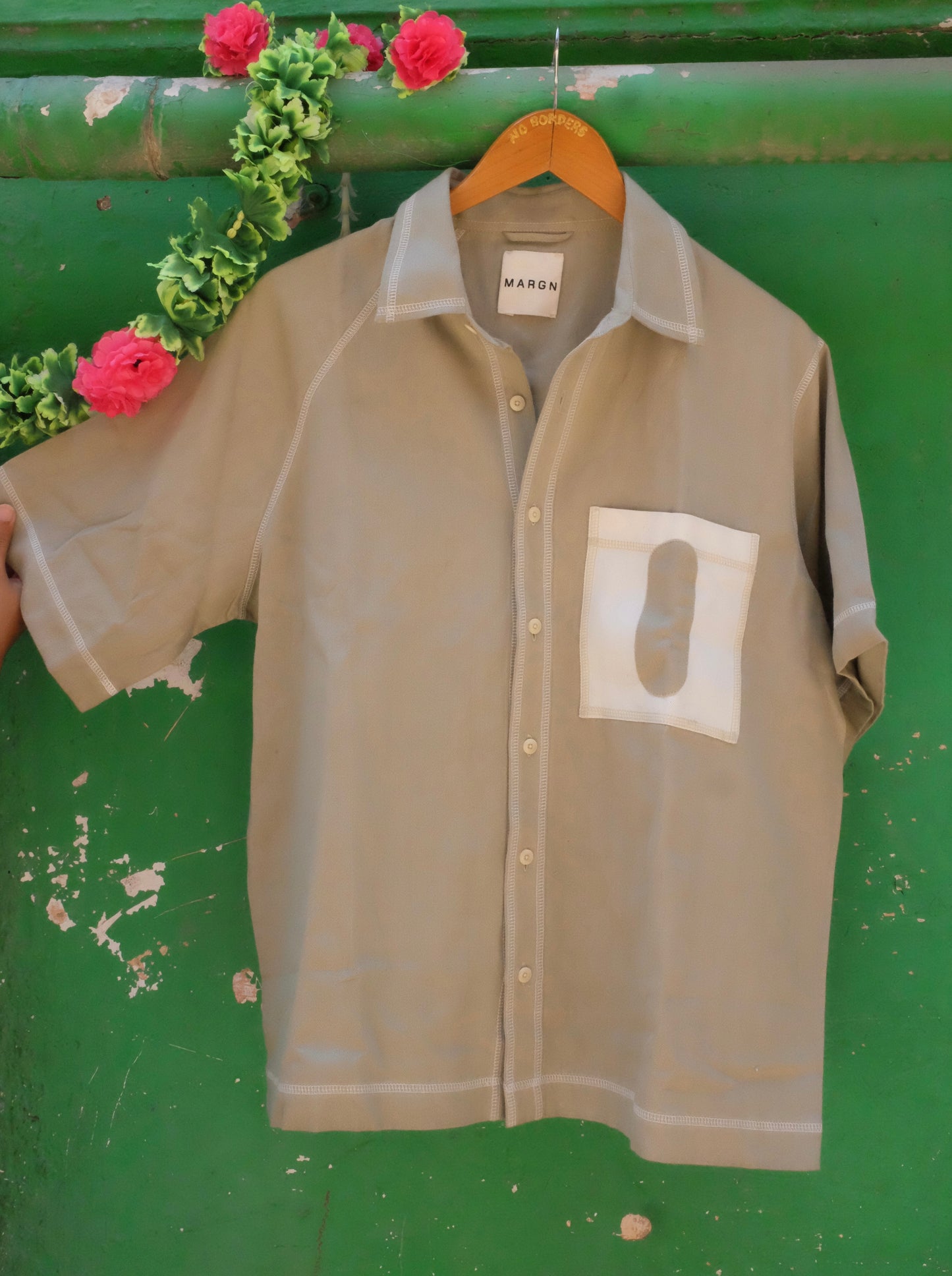 CANOPY DENIM SHIRT- PISTA GREEN