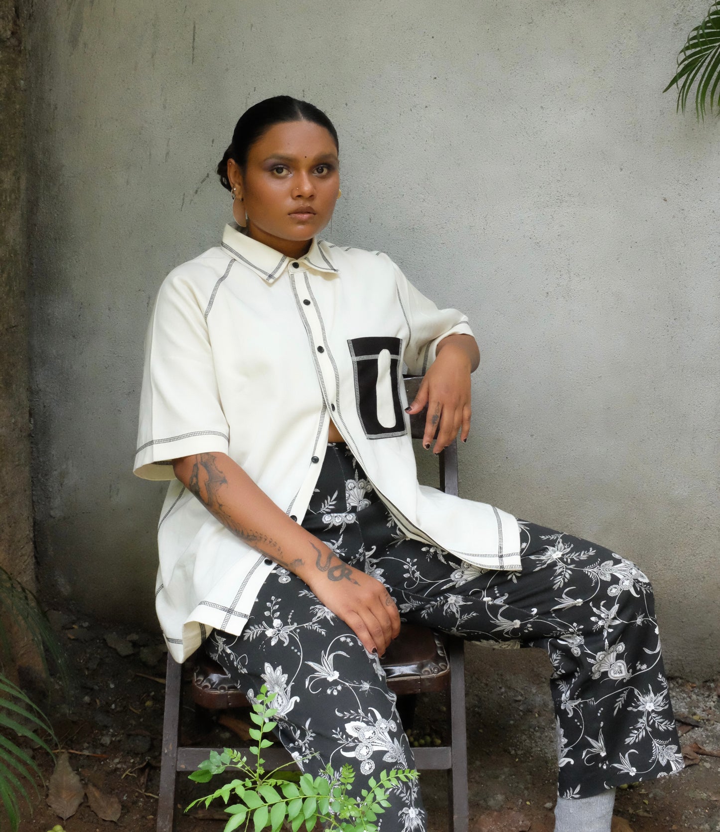 CANOPY DENIM SHIRT- OFF WHITE