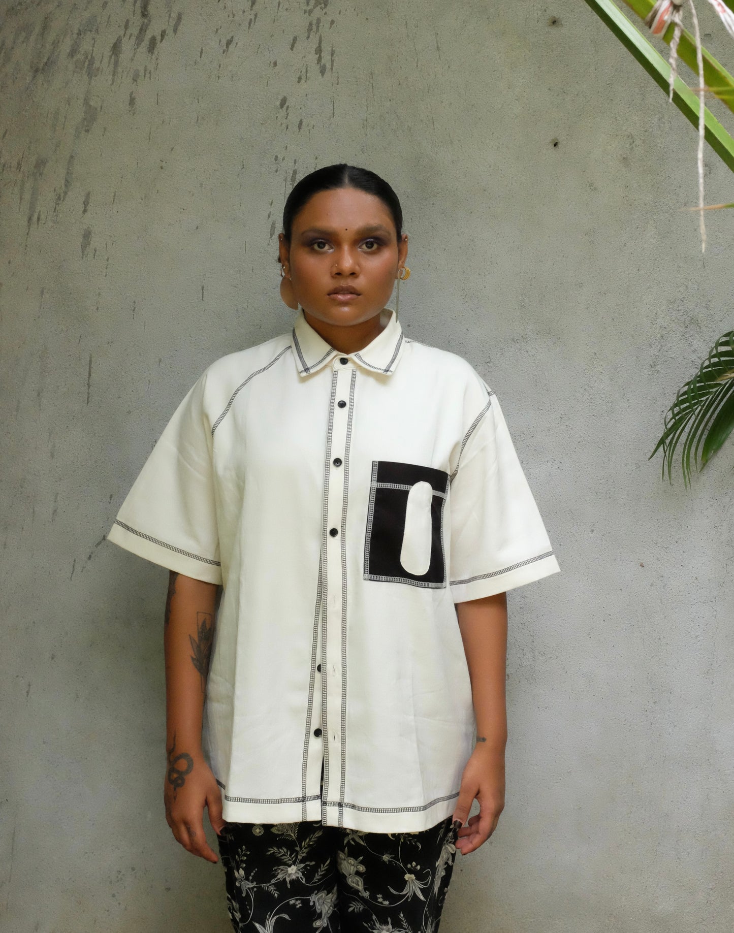 CANOPY DENIM SHIRT- OFF WHITE