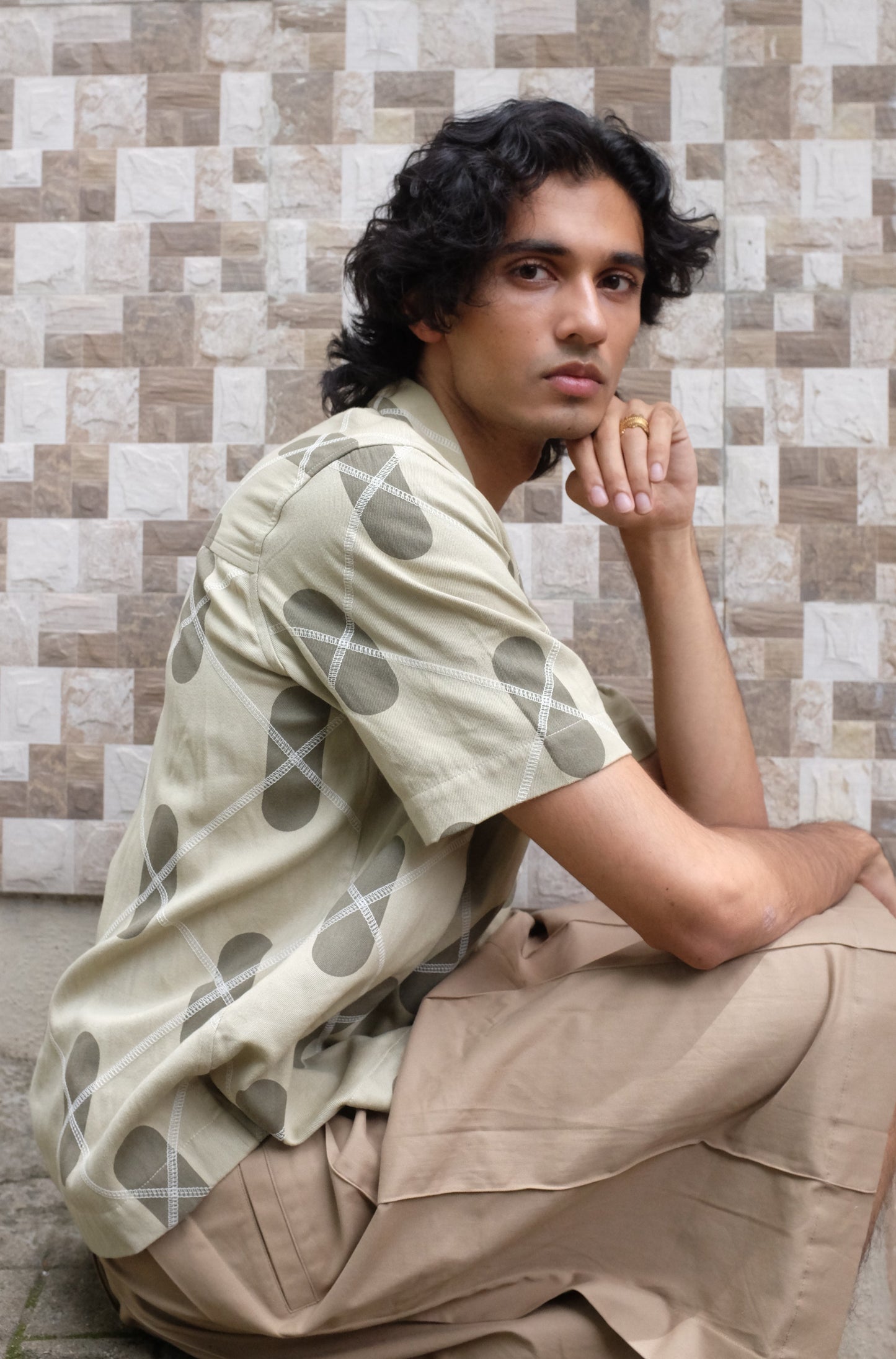 DNA ARGYLE REGIMENT SHIRT- PISTA GREEN