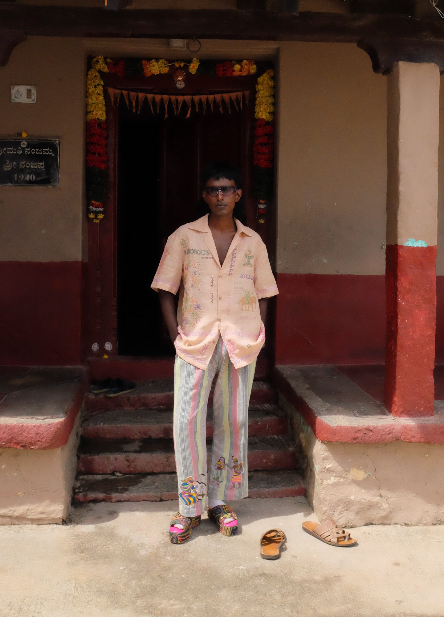 Kantha x Tisi Patchwork Multicolored Trouser