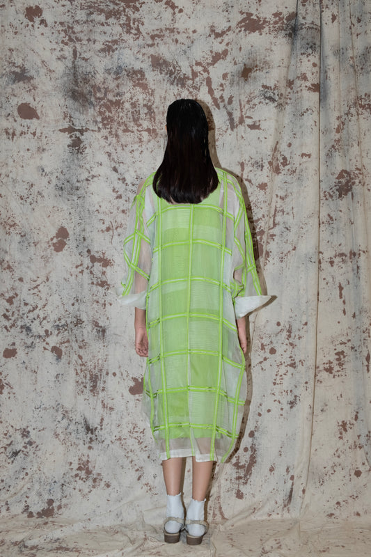 Silk organza Antifit solman sleeve tunic