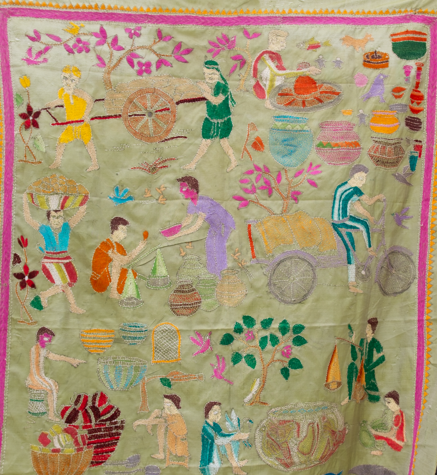 Stitched Stories Rural Life in Green