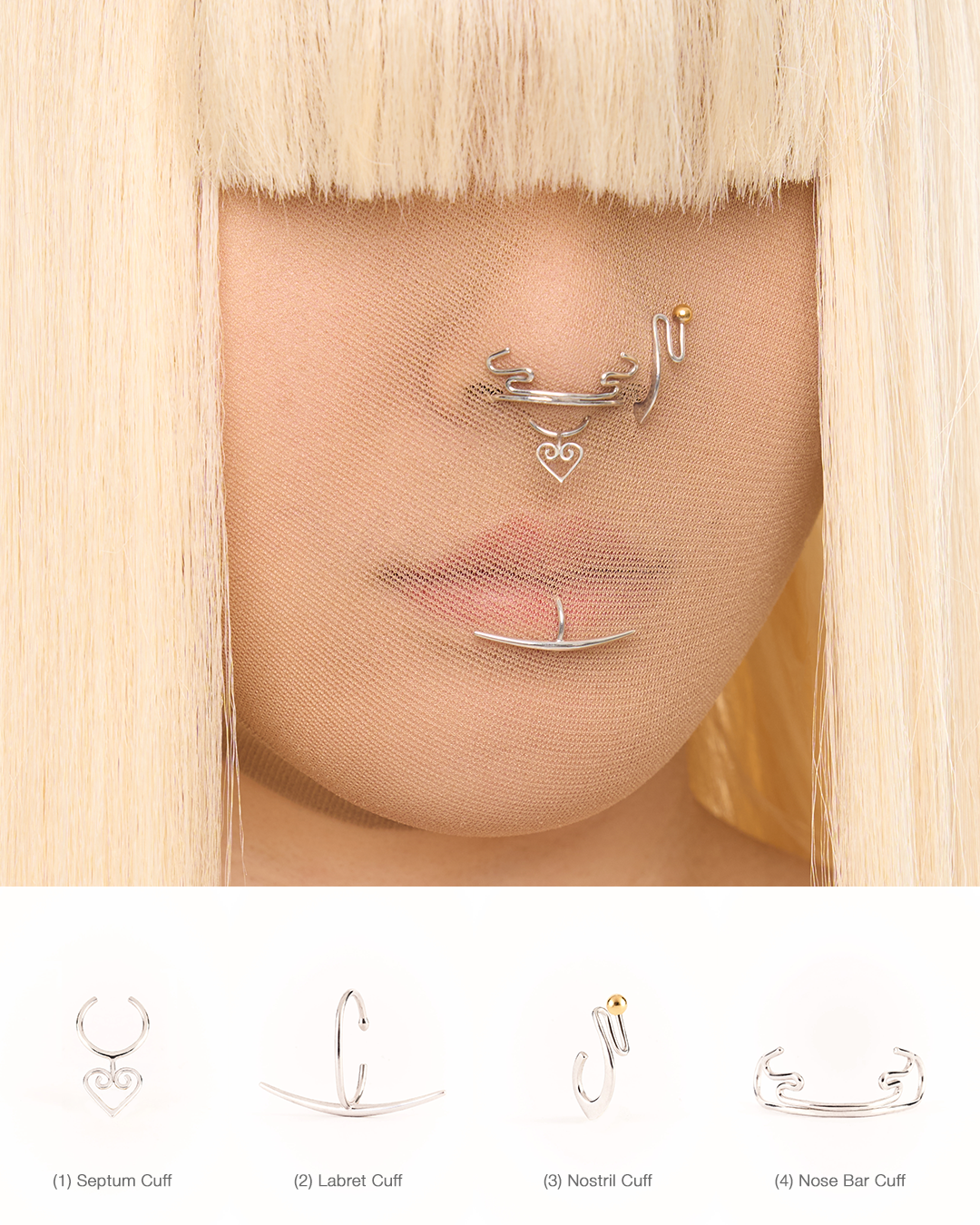 MMMQ Face Jewellery
