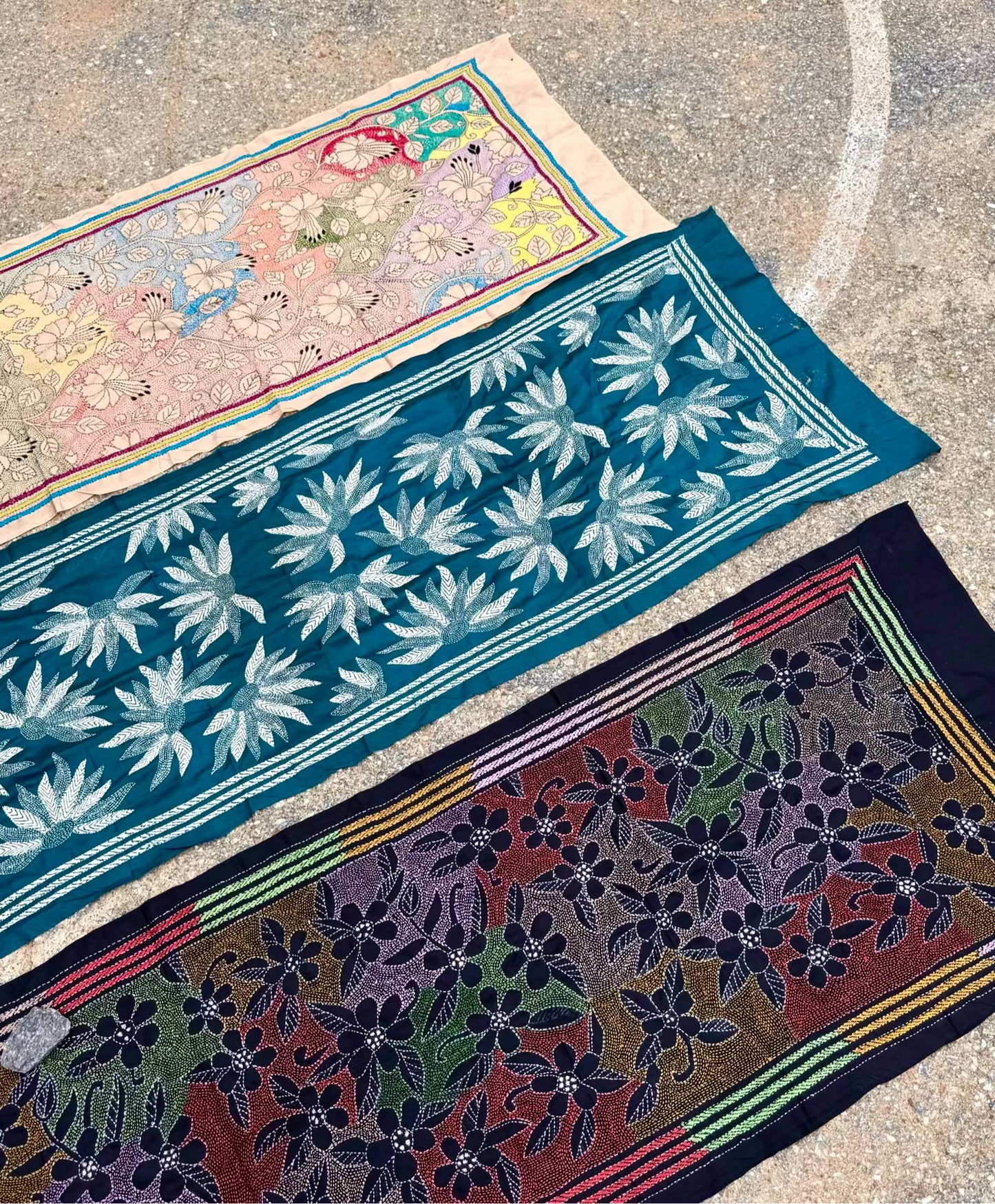 Bloom Stitch Nakshi Kantha Stole