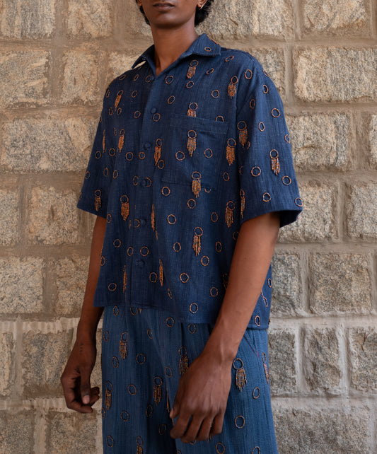 No Borders x Kula Indigo Shirt