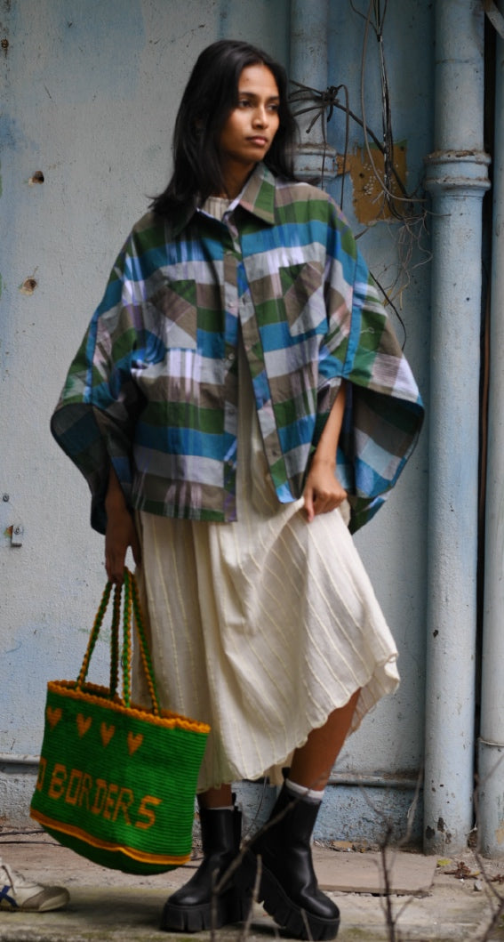 Bloom Shirt Blue And Green