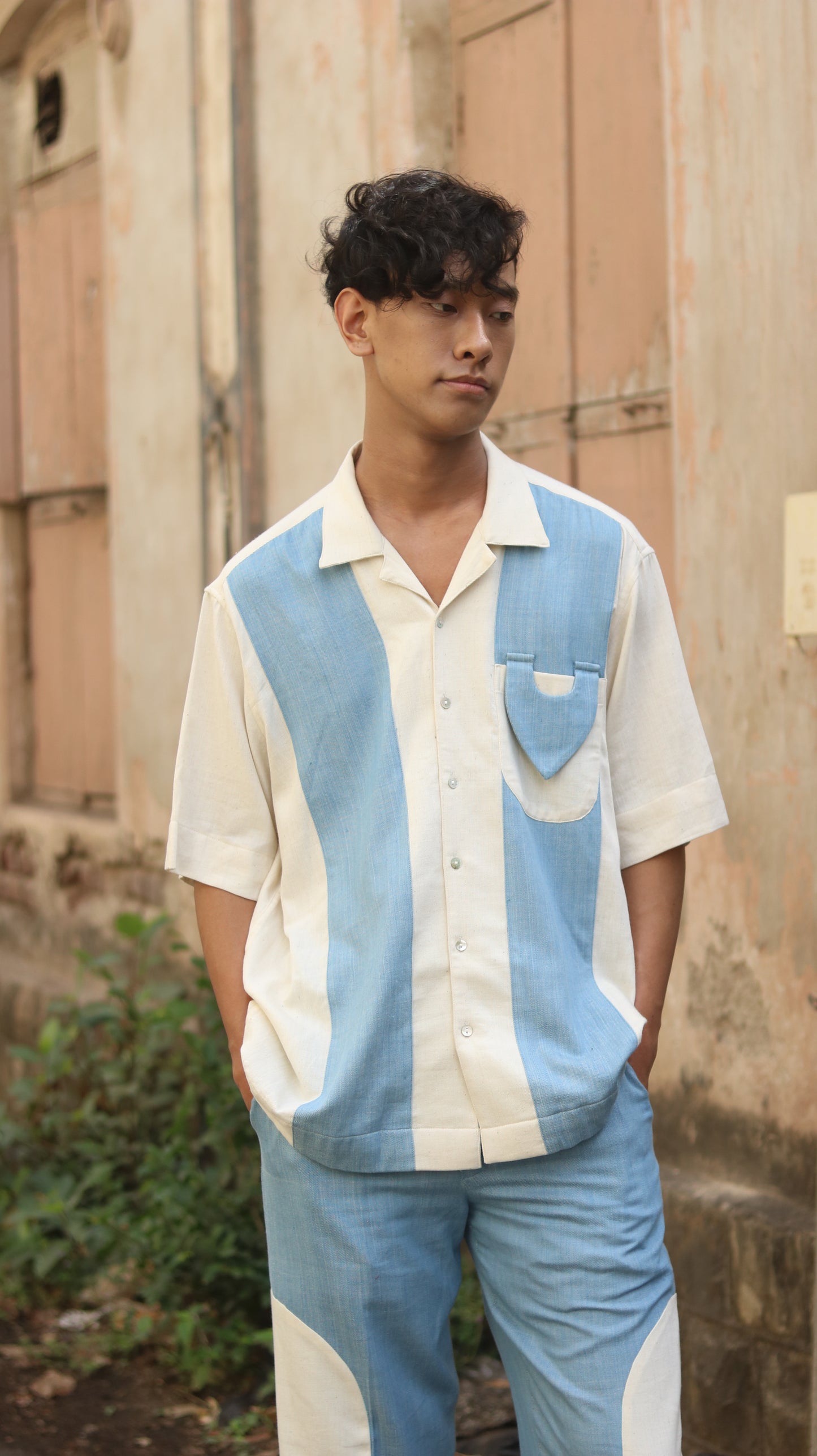 Urban color blocked shirt