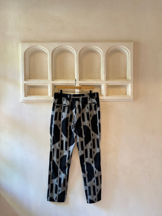 Black handloom trouser
