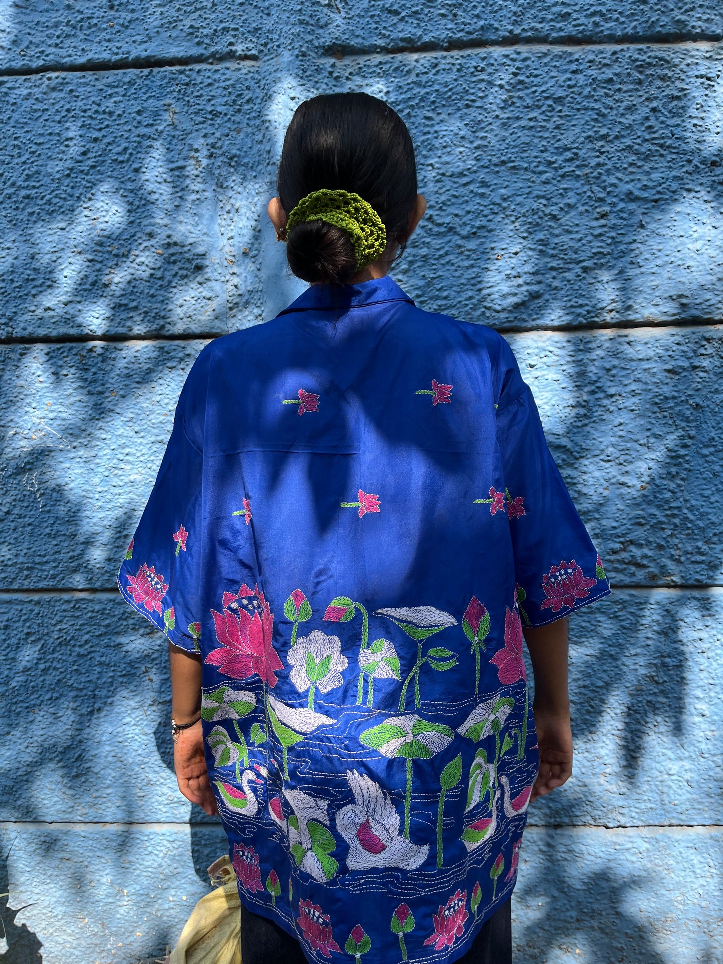Lotus Kantha Shirt