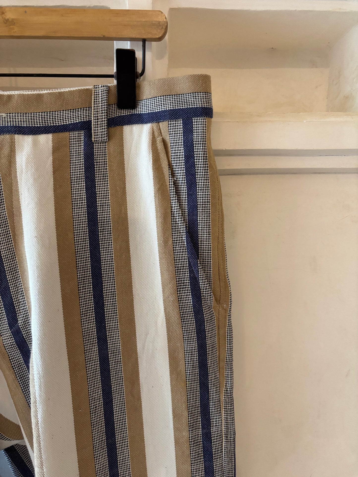 Siafu striped trouser Brown & Blue