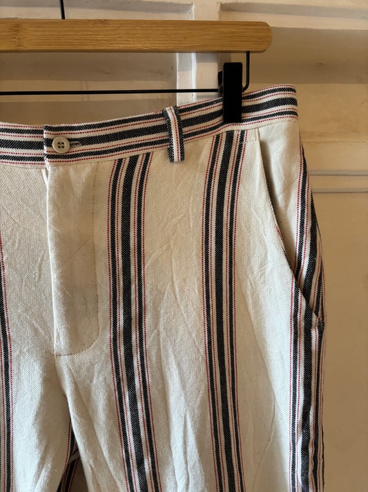 Siafu striped trouser Red & Navy