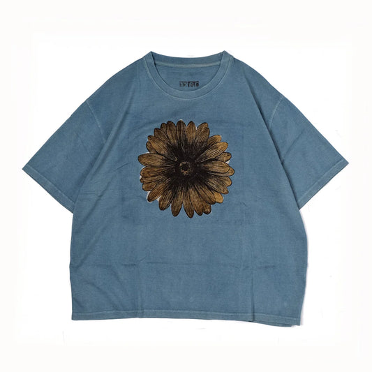 Sunflower in “indigo ink”