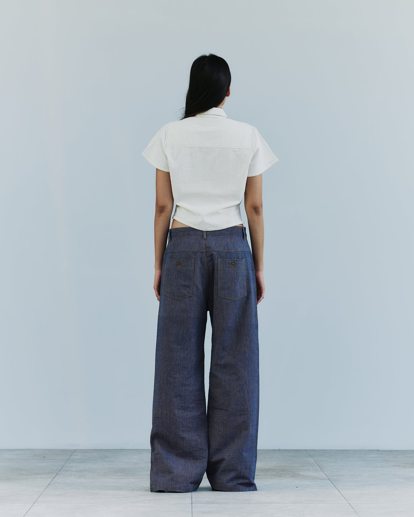 INDIGO SPLIT JEANS