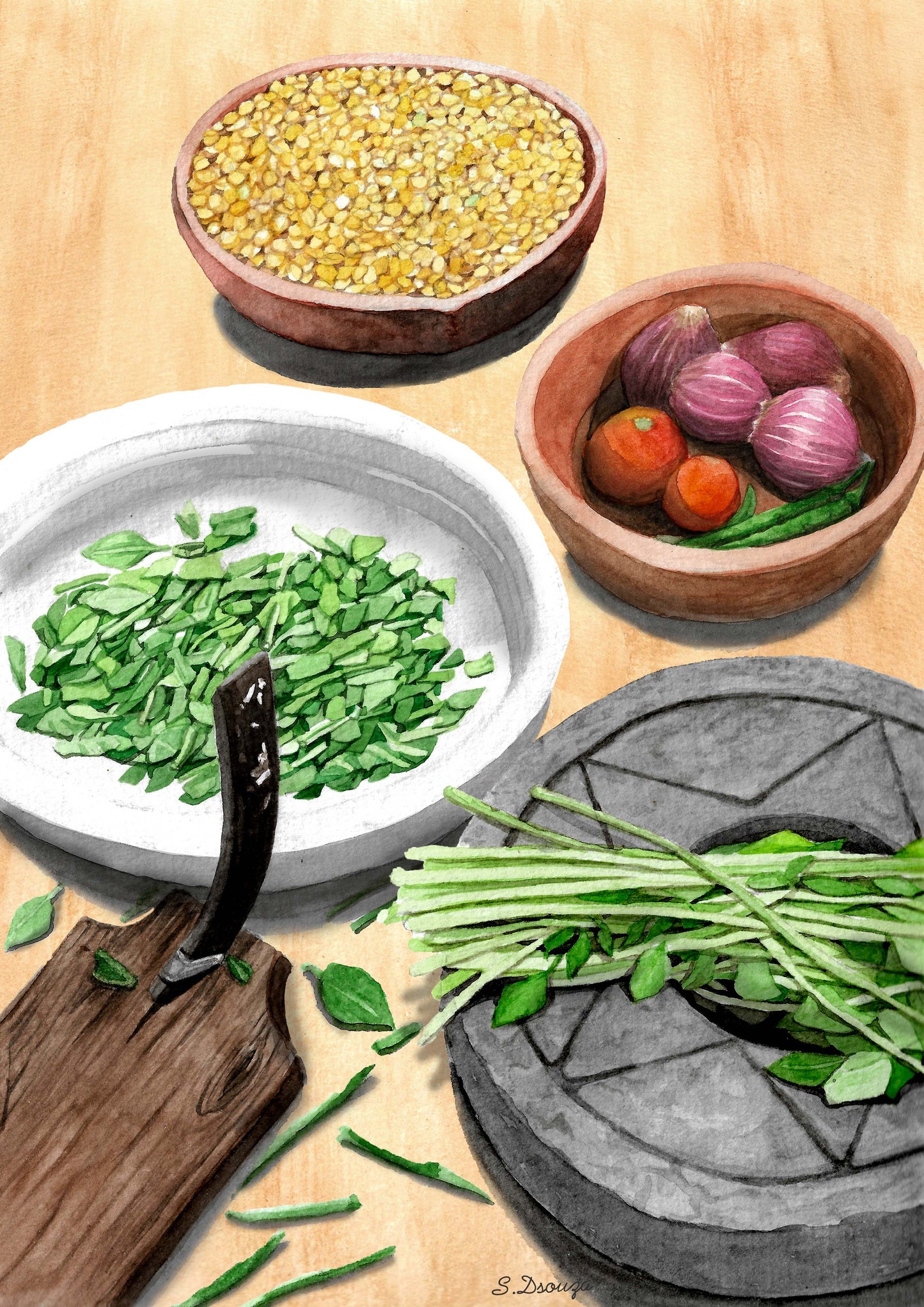 Wall Art For Your Kitchen | Palak Dal