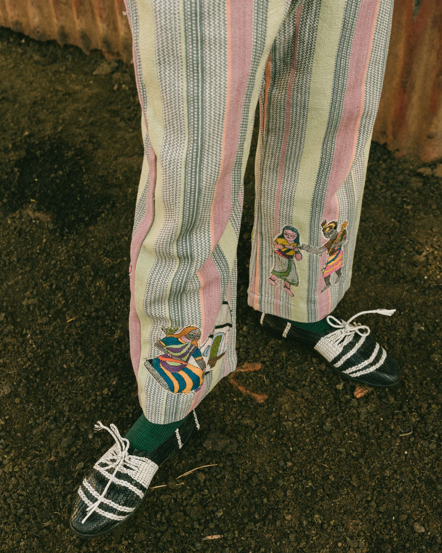 Kantha x Tisi Patchwork Multicolored Trouser