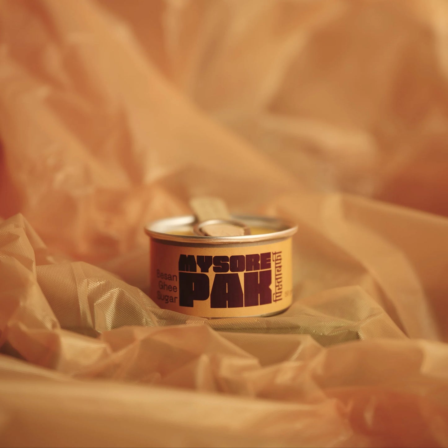 Mysore Pak in an easy open can (4 pieces)