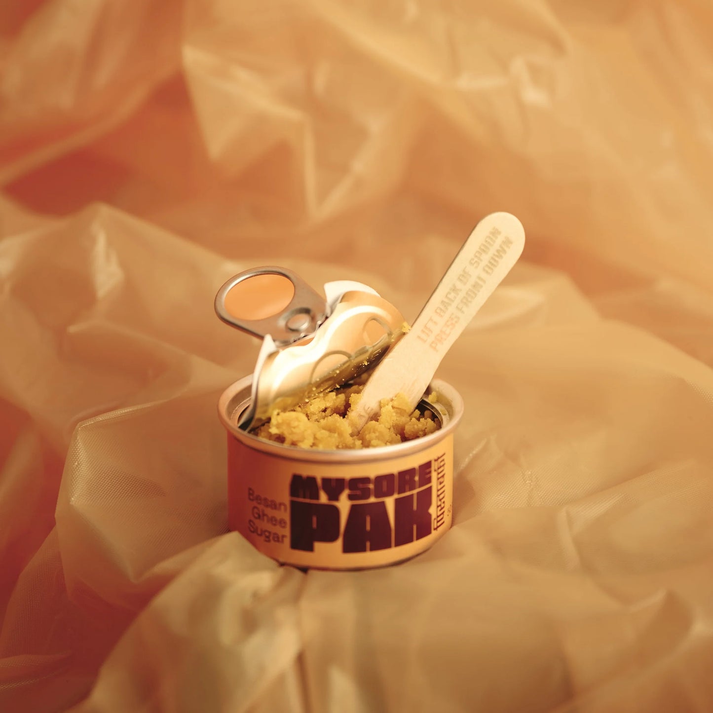 Mysore Pak in an easy open can (4 pieces)