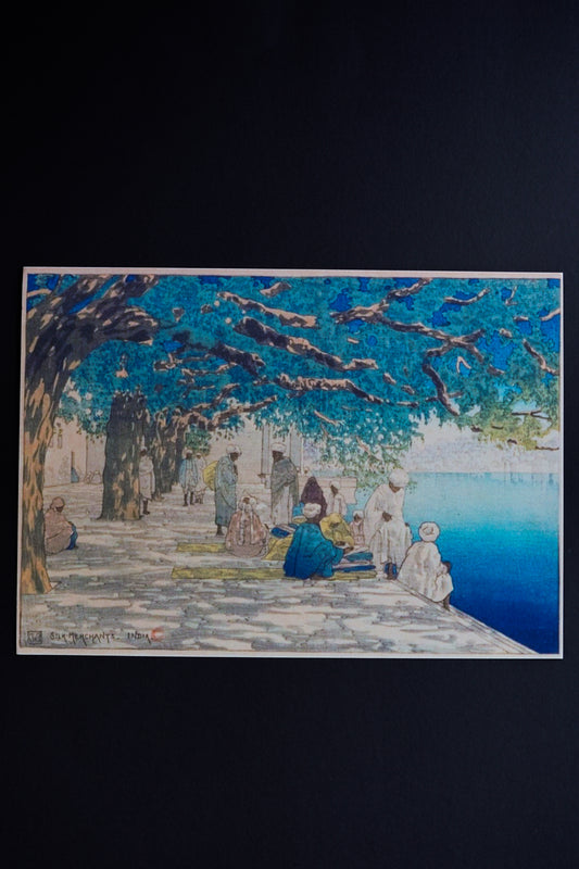 Daak Art Print - Silk Merchants, India, by Charles W. Bartlett