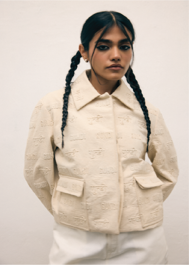 Canvas Embroidered Jacket
