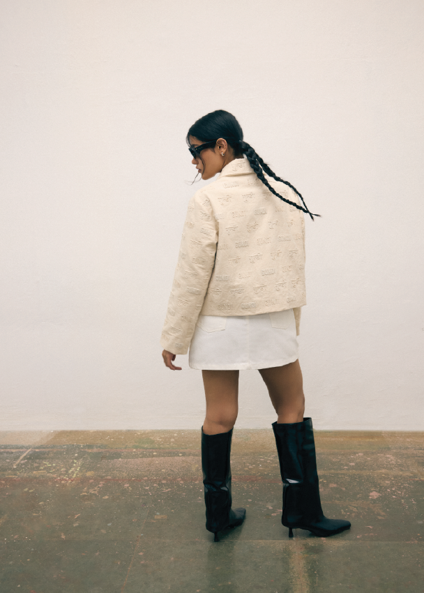 Canvas Embroidered Jacket