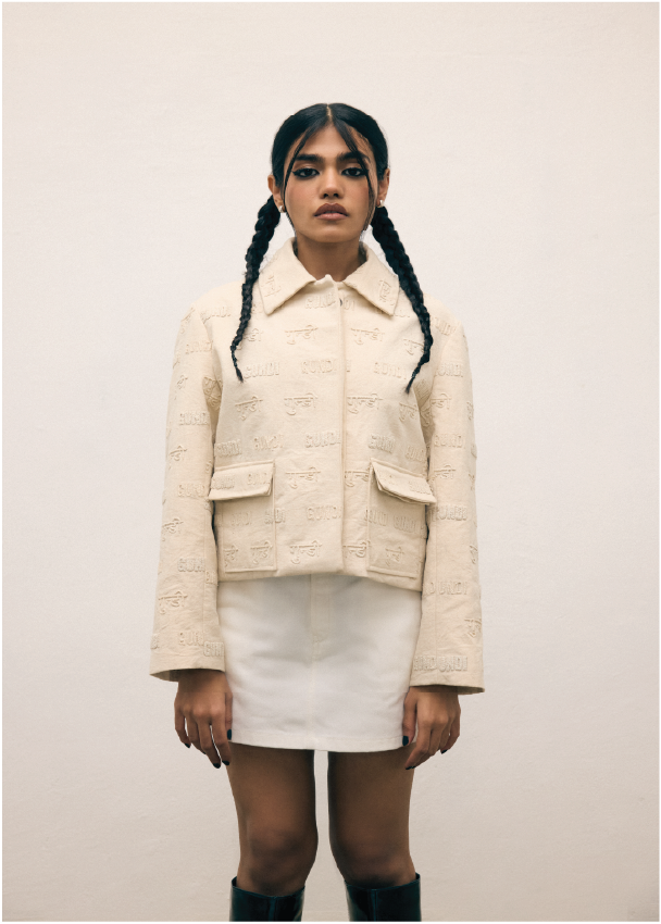 Canvas Embroidered Jacket