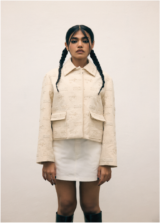 Canvas Embroidered Jacket