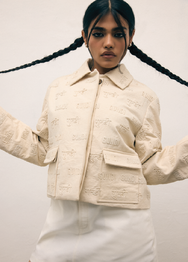 Canvas Embroidered Jacket