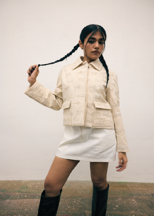 Canvas Embroidered Jacket