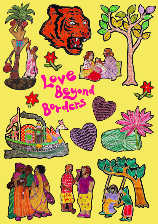 Kantha Motif Sticker