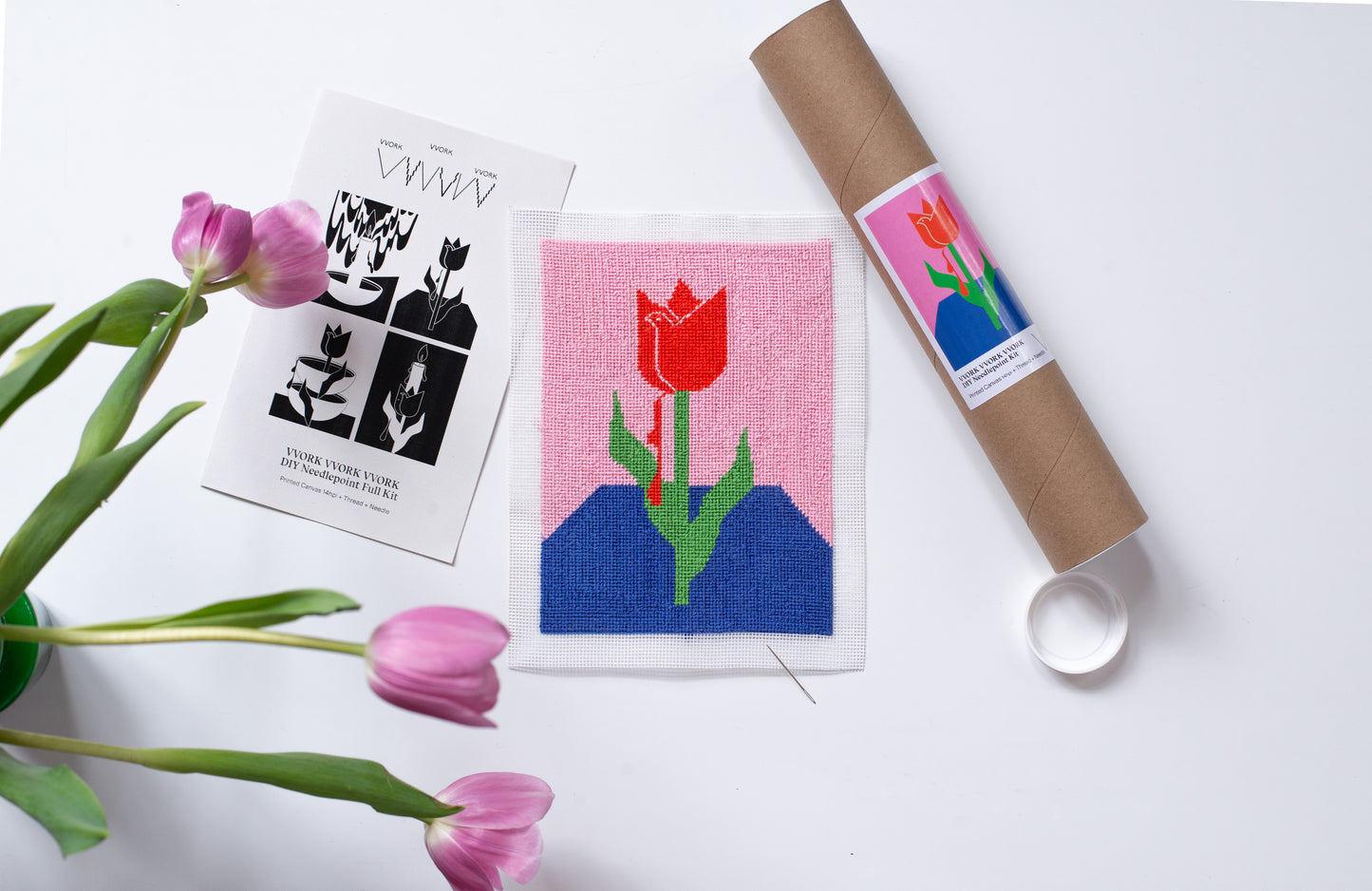 The Scarlet Rise (DIY Needlepoint Full Kit)