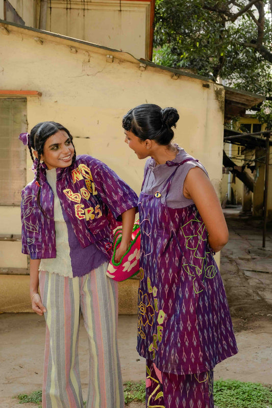 Let Love Grow Ikat Dress & Pant Co-ord Set