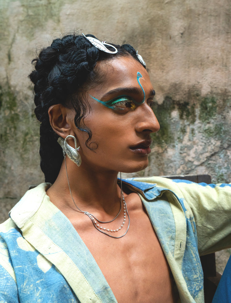 AZAAD | आज़ाद EAR LINKS (IN SILVER)