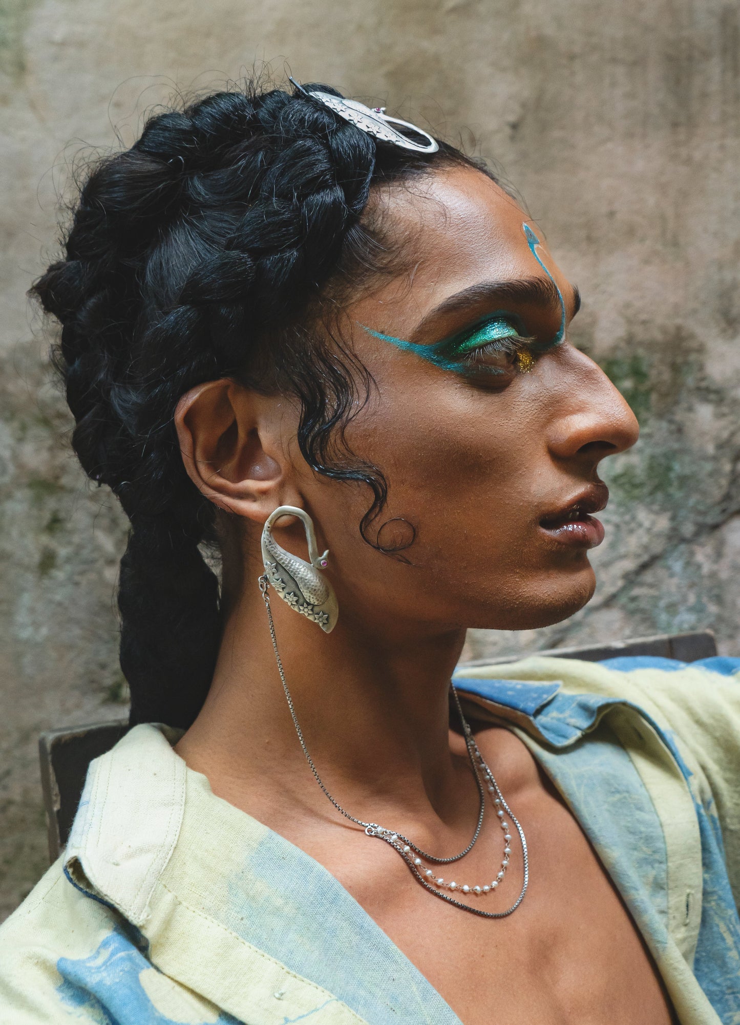 AZAAD | आज़ाद EAR LINKS (IN SILVER)