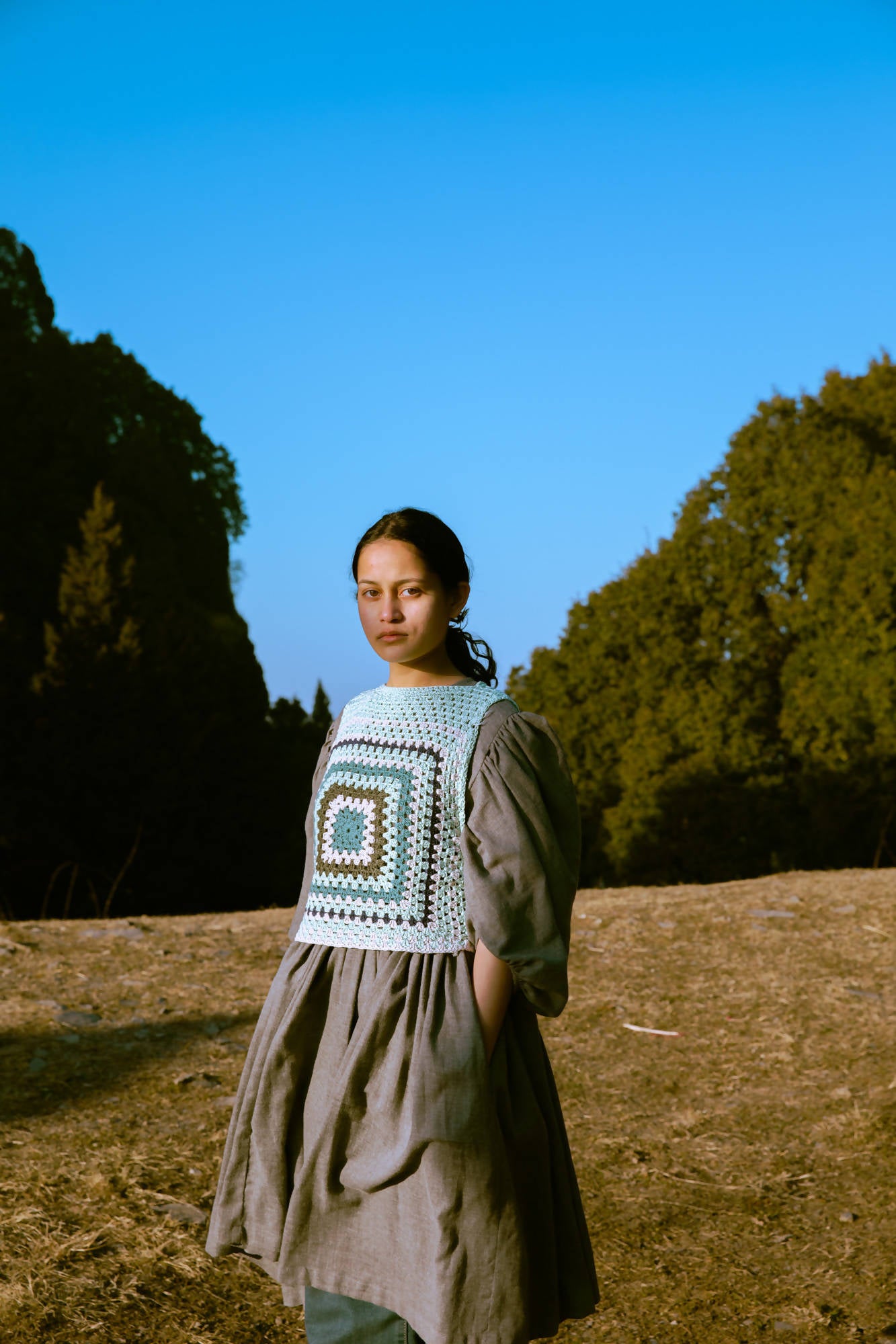 ADHORA BLUE GREEN VEST
