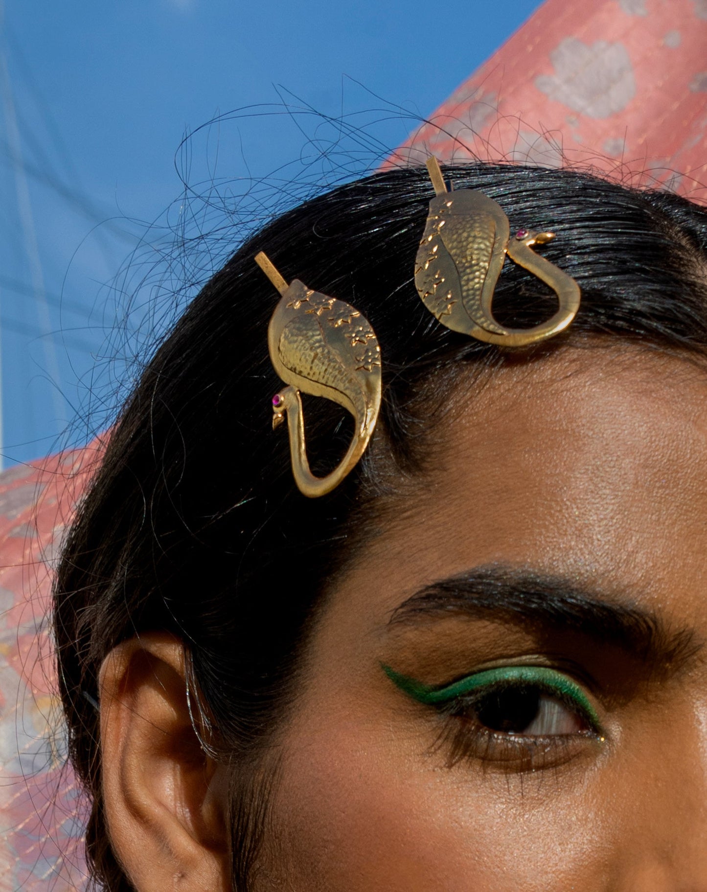 NEKHI | नेकी HAIR BOBBIES (IN GOLD)