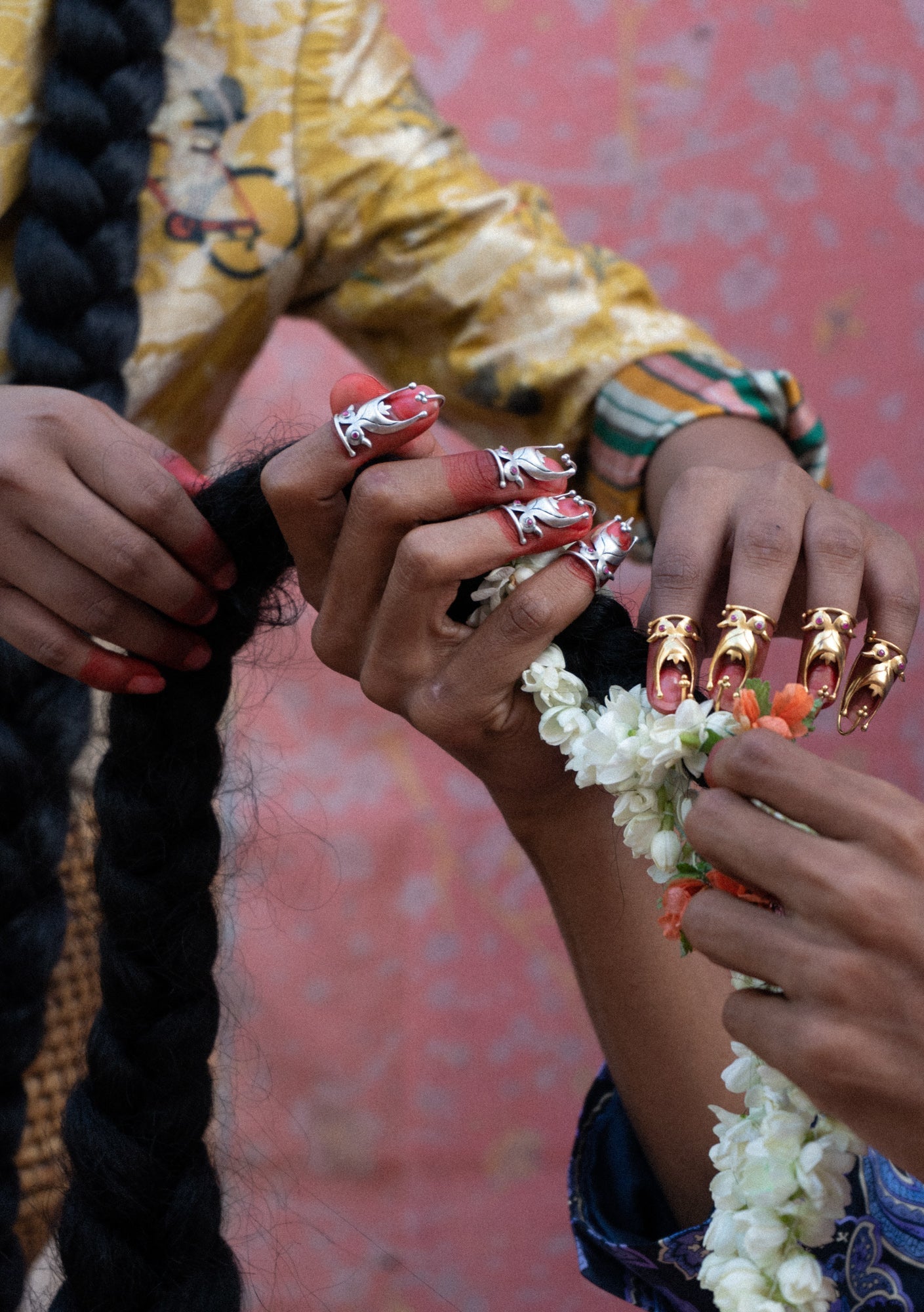 Saahas |साहस Nail Caps ~ Toe Caps ~ (In Silver)