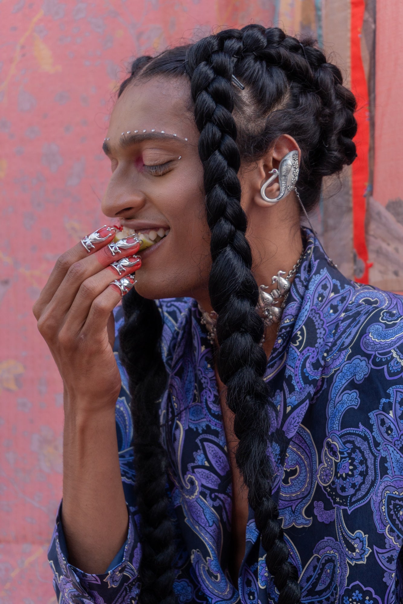 Saahas |साहस Nail Caps ~ Toe Caps ~ (In Silver)