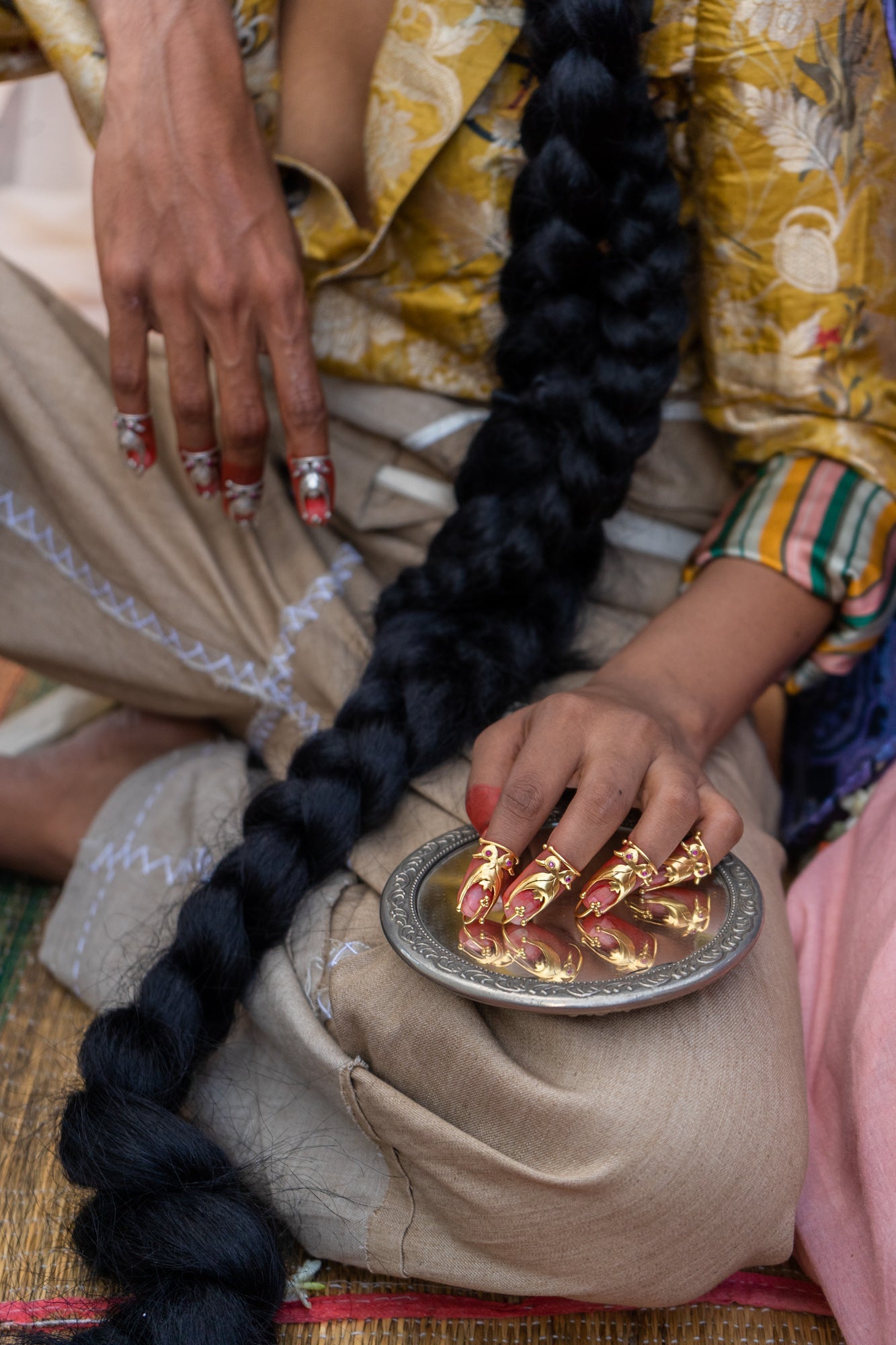 SAAHAS | साहस NAIL CAPS ~TOE CAPS ~ (IN GOLD)