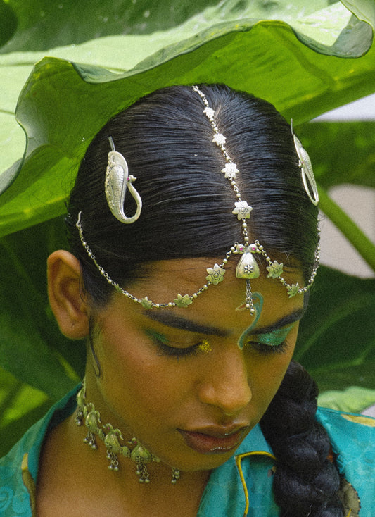 DEVI | देवी HAIR HARNESS (IN SILVER)