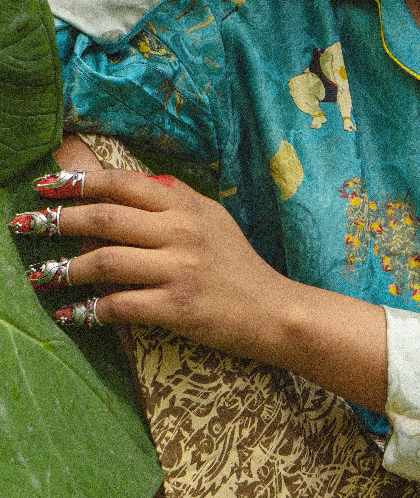 Saahas |साहस Nail Caps ~ Toe Caps ~ (In Silver)