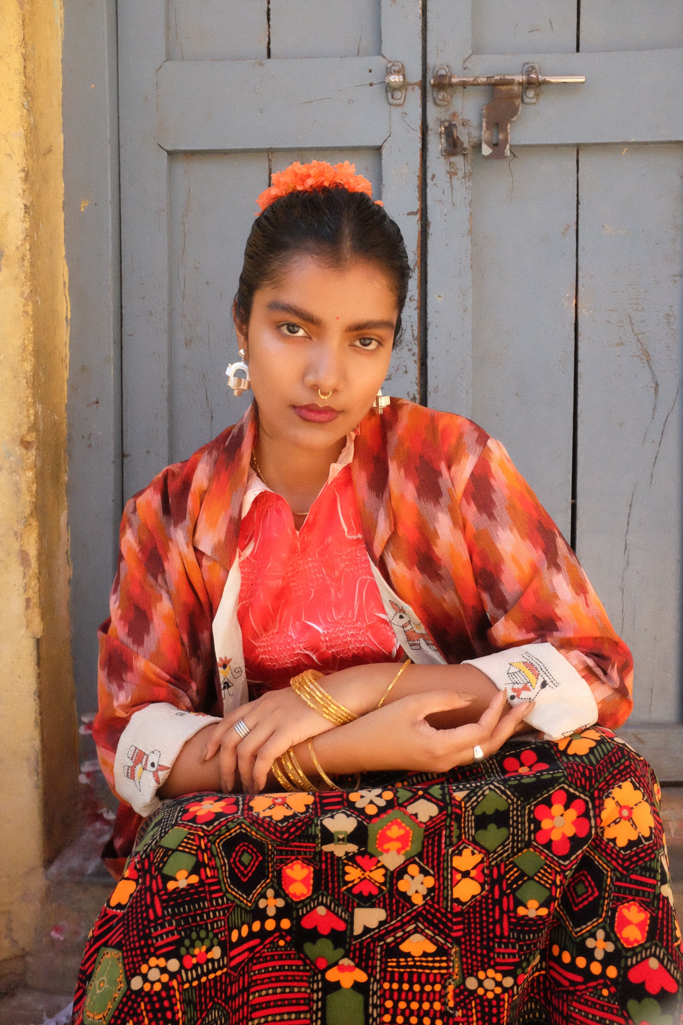 Red Sand Ikat Jacket
