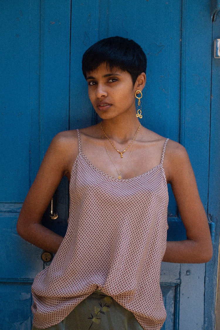 Vintage: 1980s silk blouse by Halston