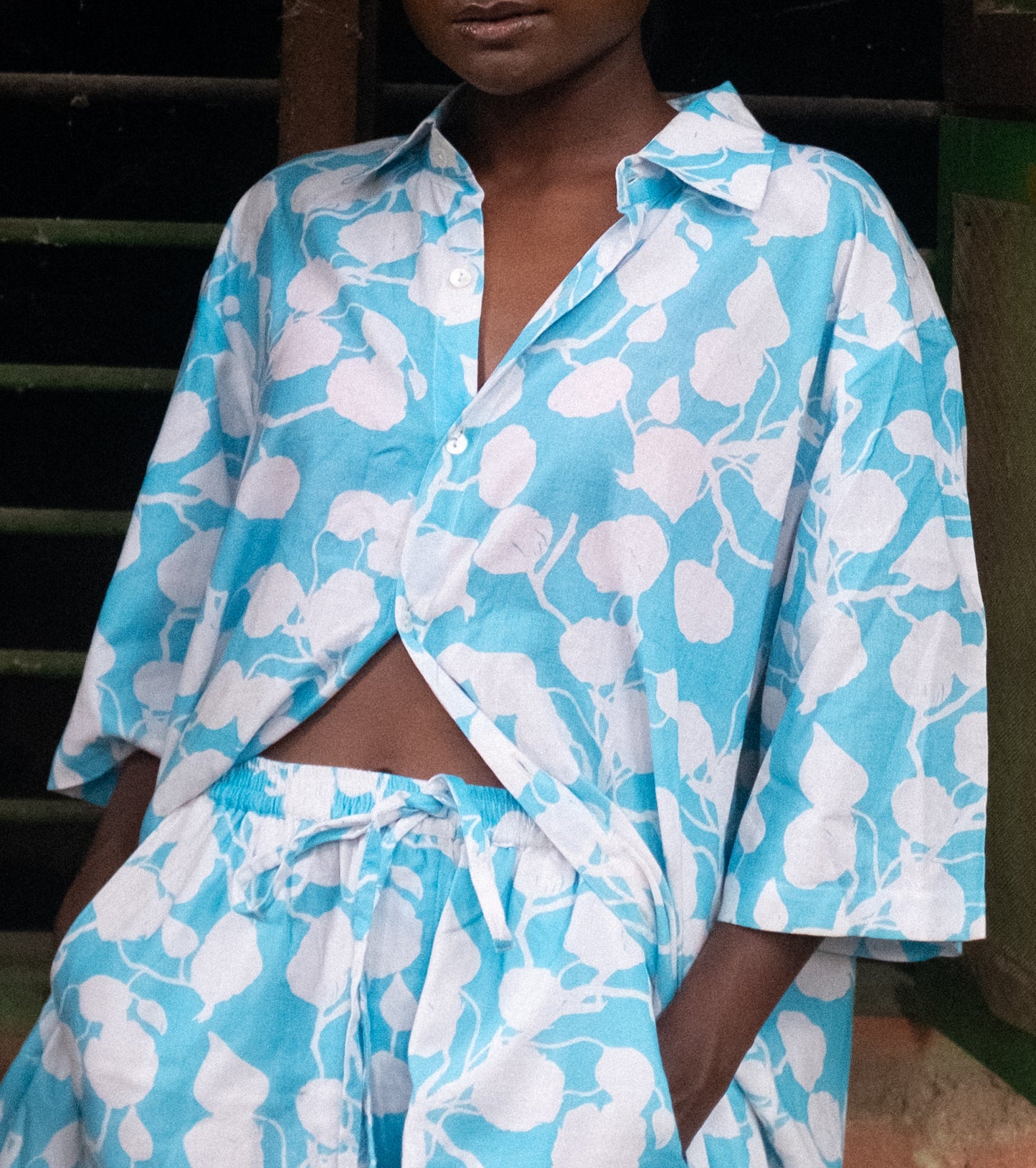 ARCTIC BLUE FLORAL SHIRT
