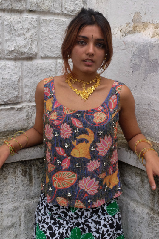 Vintage James Ferreira Sequins Top